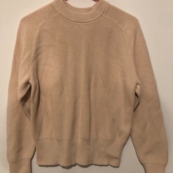 Ines De La Fressange Uniqlo Pullover Sweater Women Small Natural Cotton - Picture 2 of 5